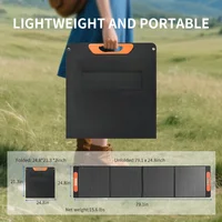 200W panneau solaire Portable ETFE Flexible pliable générateur solaire Kit Portable panneau solaire étanche IP68 pour Camping Powerbank 6