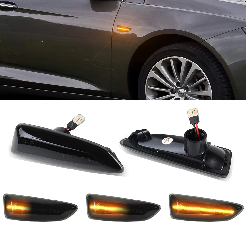 

2x Led Dynamic Side Marker Turn Signal Light For Opel LED light opel Astra J Astra J K Zafira C Insignia B Grandland X Indicator
