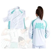 

Haikyuu!! Aoba Johsai Volley Ball TeamCosplay Costume School Uniform Coat Jacket and Pants Oikawa Tooru Men Women Sportswear