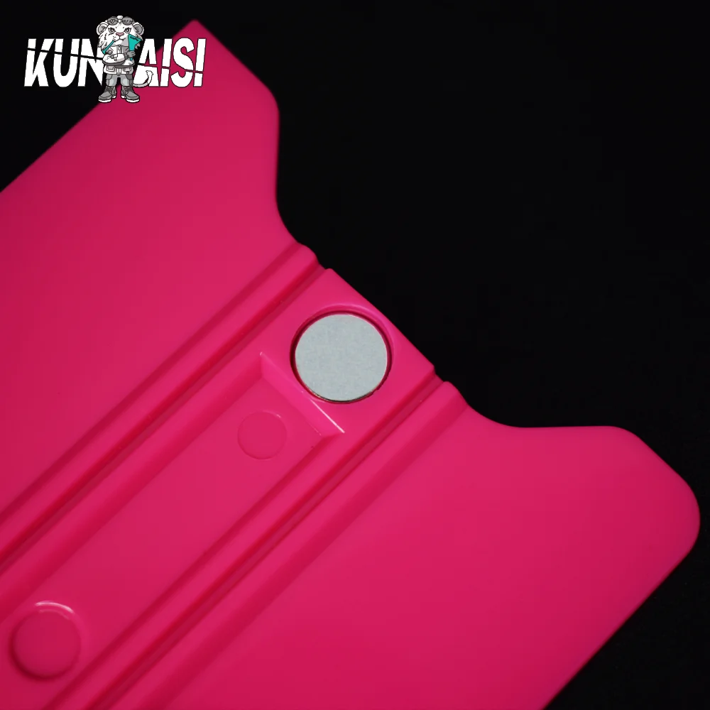 Car Wrapping Tools KUNAISI China-Chic Magnetic Suction Design Car Vinyl Wrap Film Felt Edge Squeegee Scraper Window Tint
