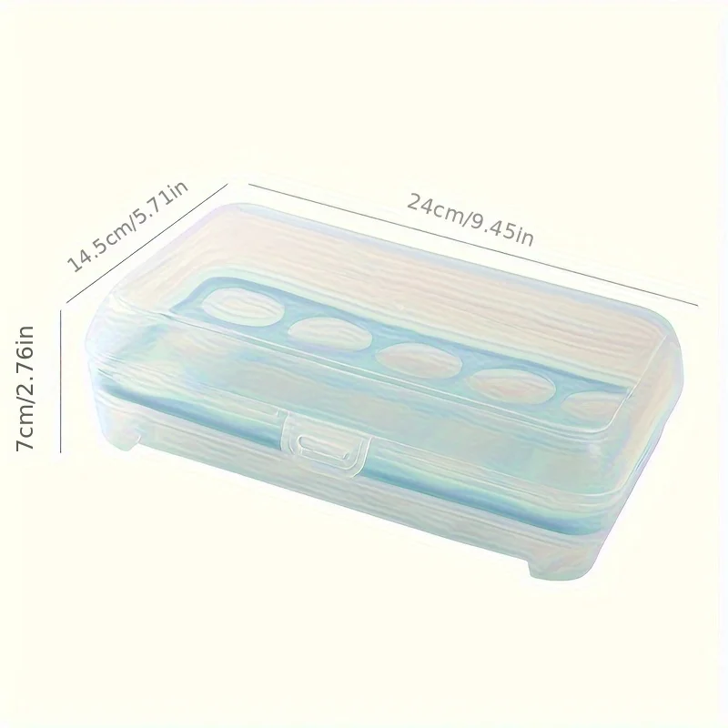 15 Grids Eggs Storage Box Plastic Transparent Egg Fresh-Keeping Case Refrigerator Storage Container Kitchen Tool Organization 6