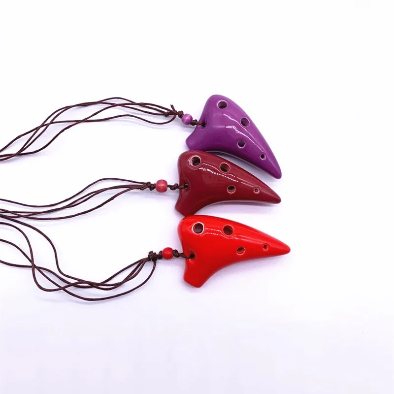 Flute Instrument Small Ocarina Instrument Portable Add Fun Universal Music Beginner 6 Hole Ocarina