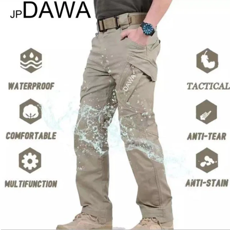 jp Dawa Fishing Jacket Men's Spring and Autumn Tactical Pants Hooded Windproof and Rainproof Mountaineering Fishing Suit Set