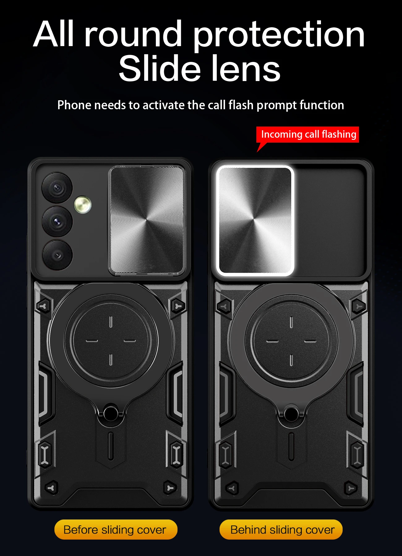 Shockproof Magnetic Ring Phone Case For Samsung Galaxy Series_voghion.com