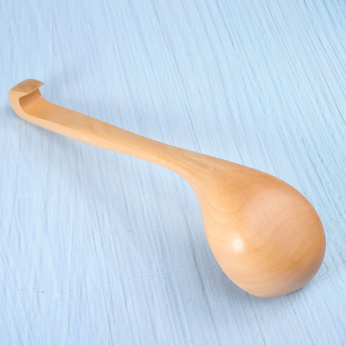 1Pc Wooden Soup Ladle with Hook Retro Tableware Delicate Kitchen Utensil wooden spoon wooden tableware