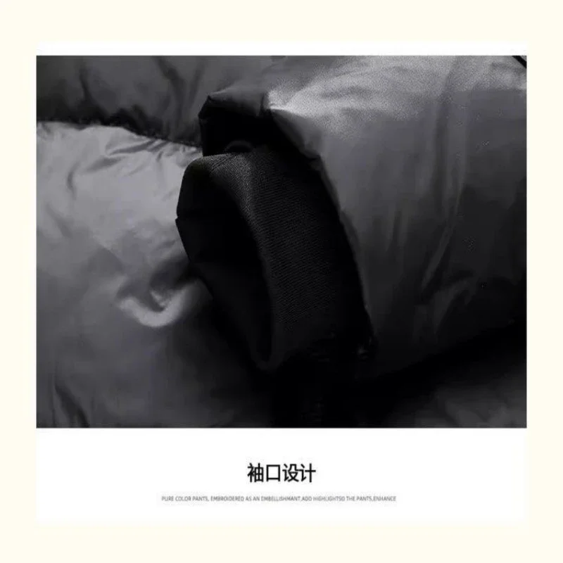 Winter Down Jacket Men Goose Coat For Men Waterproof Fashion Short Puffer Jacket Men Hood Black Luxury Brand Warm Feather Jacket