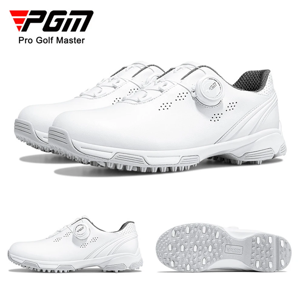 

PGM Women Golf Shoes Waterproof Anti-slip Sneakers Light Weight Soft Breathable Ladies Knob Strap Sports Shoes XZ268