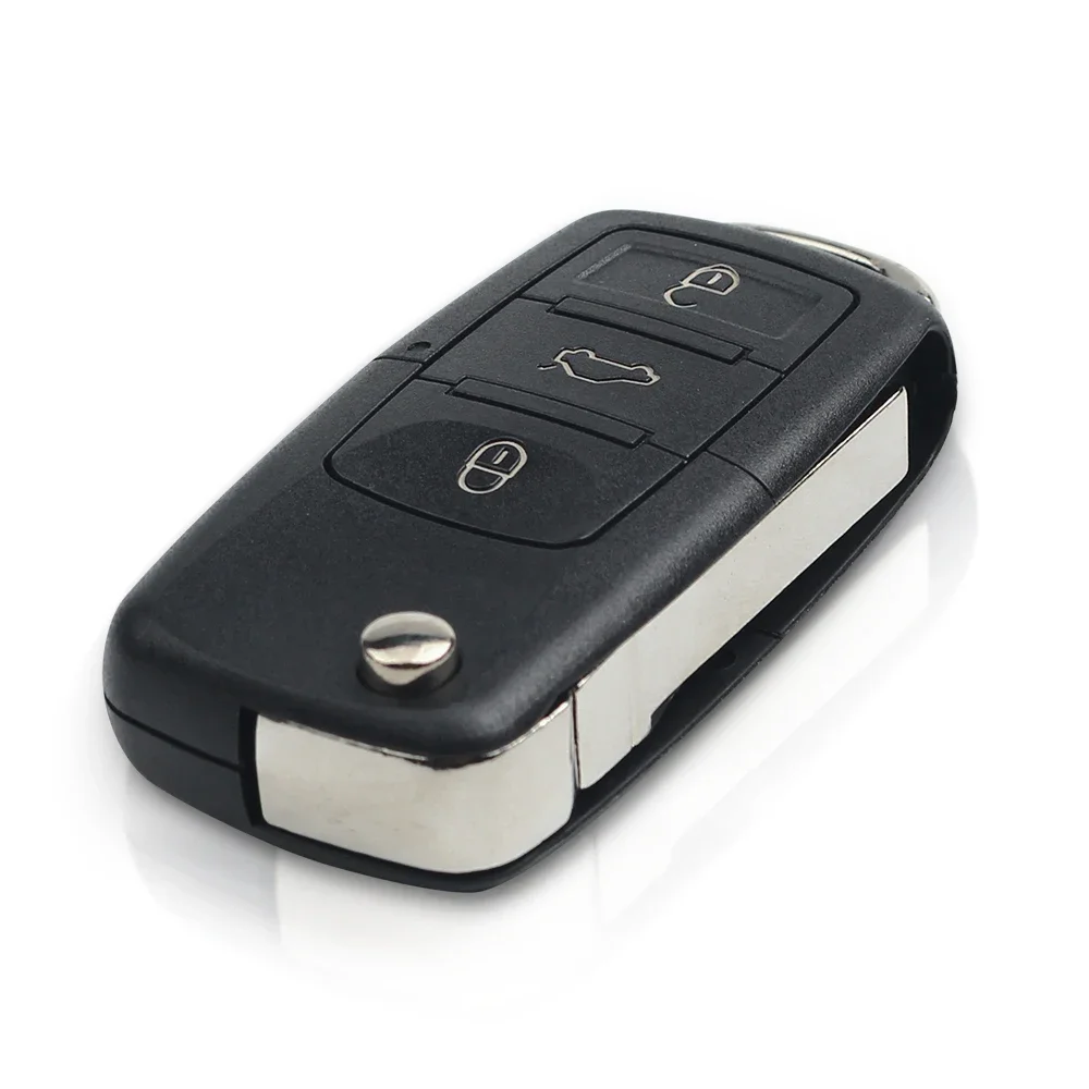 Car Remote Key Car Key Dandkey Flip Key Car Remote Key For VW Volkswagen Passat Bora Polo Golf Beetle 1J0 959 753 AH 2005 2006 2007 2008 2009 2010 2011