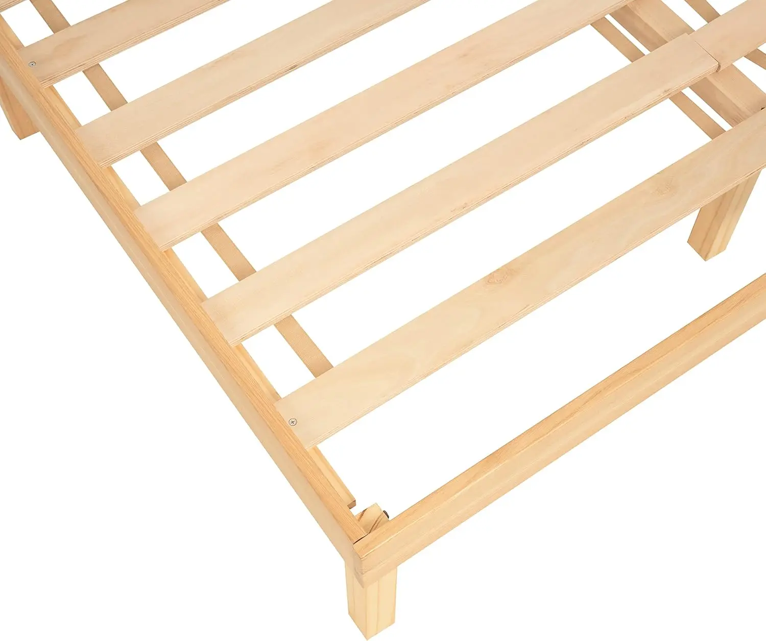 14 Inch Solid Wood Platform Bed Frame, Pine Wood Platform , No Squeak 6