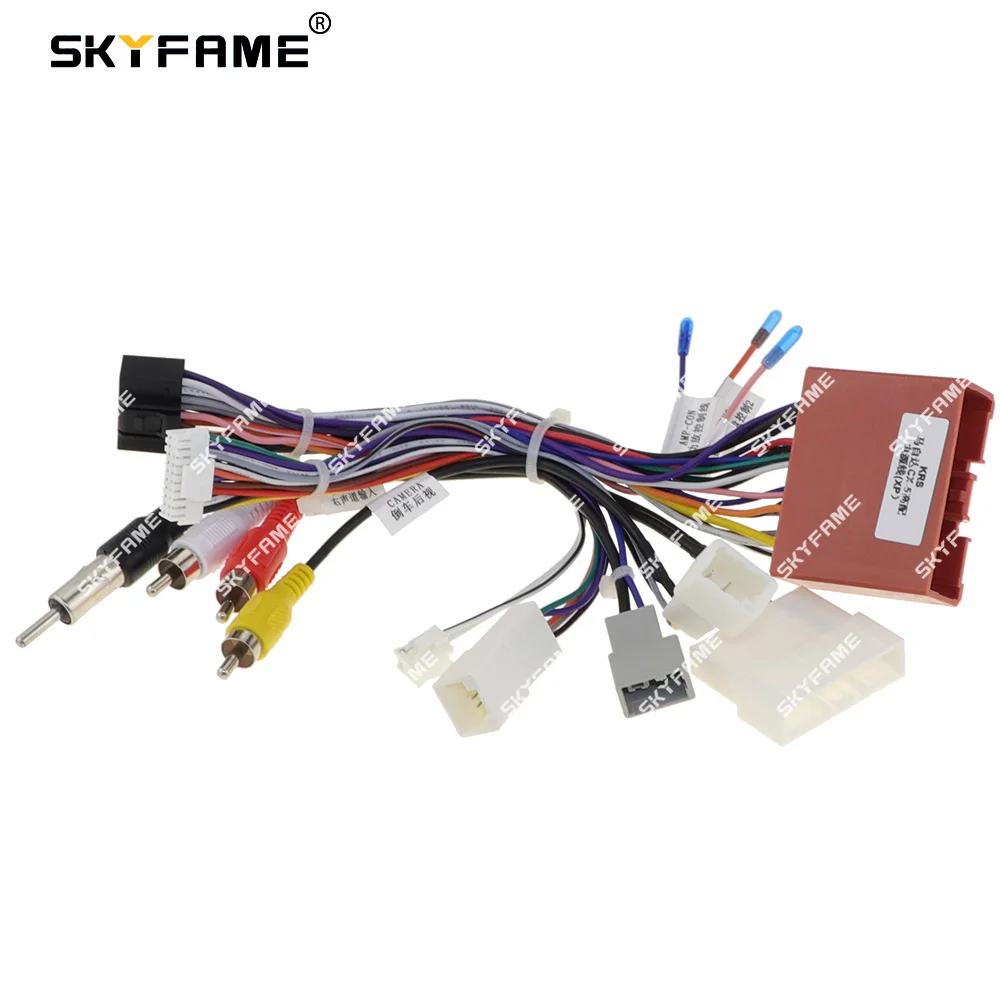SKYFAME Car 16PIN Android Wire Harness Adapter Canbus Box Decoder car wire cable adapter For Mazda 6 Atenza CX-5 CX5 MZ-SS-07A