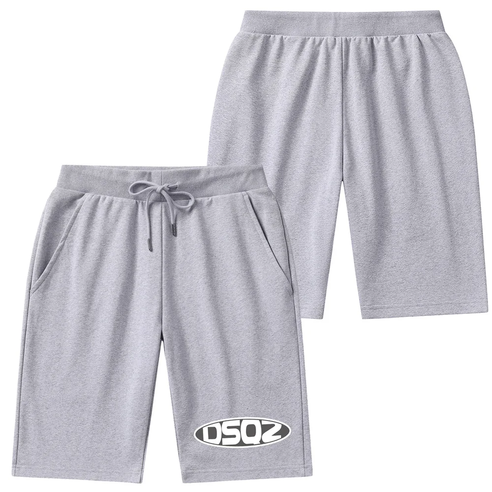 DSQ2 Mens New Casual Shorts ICON Brand Mens Leisure Loose Beach Shorts 100% Cotton Sport Jogger Swimming Surfing Quick Dry Short