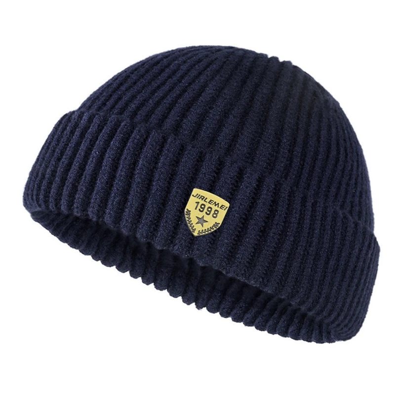 Vīriešu galvaskauss, ielas stils, hiphops bez malām, maiss, melones vāciņš, aproce Docker, zvejnieks, cepures, cepures, siltas, adītas motora pārsegs_voghion.com