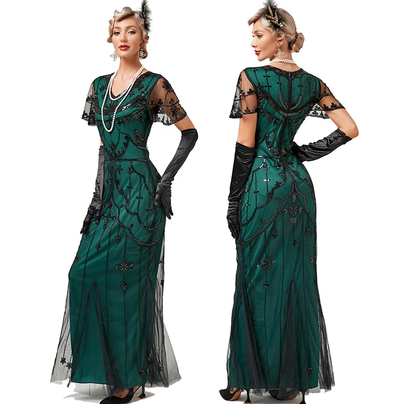 green emerald velvet dress Nightway Long Plus Size Beaded Formal Gown 21685W main image 0