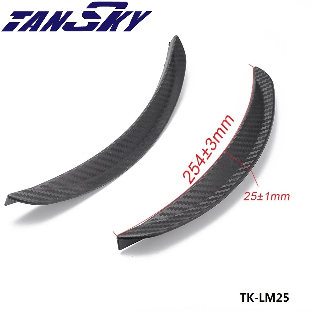 1 Pair 10" Carbon Texture Diffuser Fender Flares Lip For Toyota Wheel Wall TK-LM25