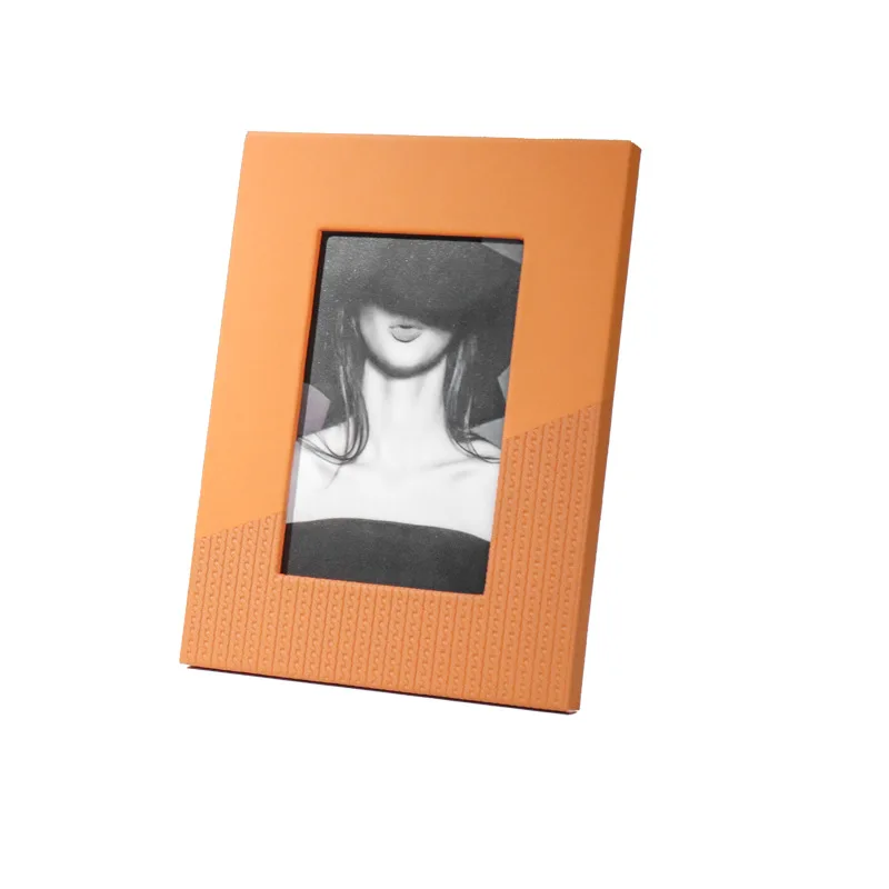 

Yakri-Italian Style Metal Photo Frames, PU Leather, Home Decoration, Gifts, MPF001