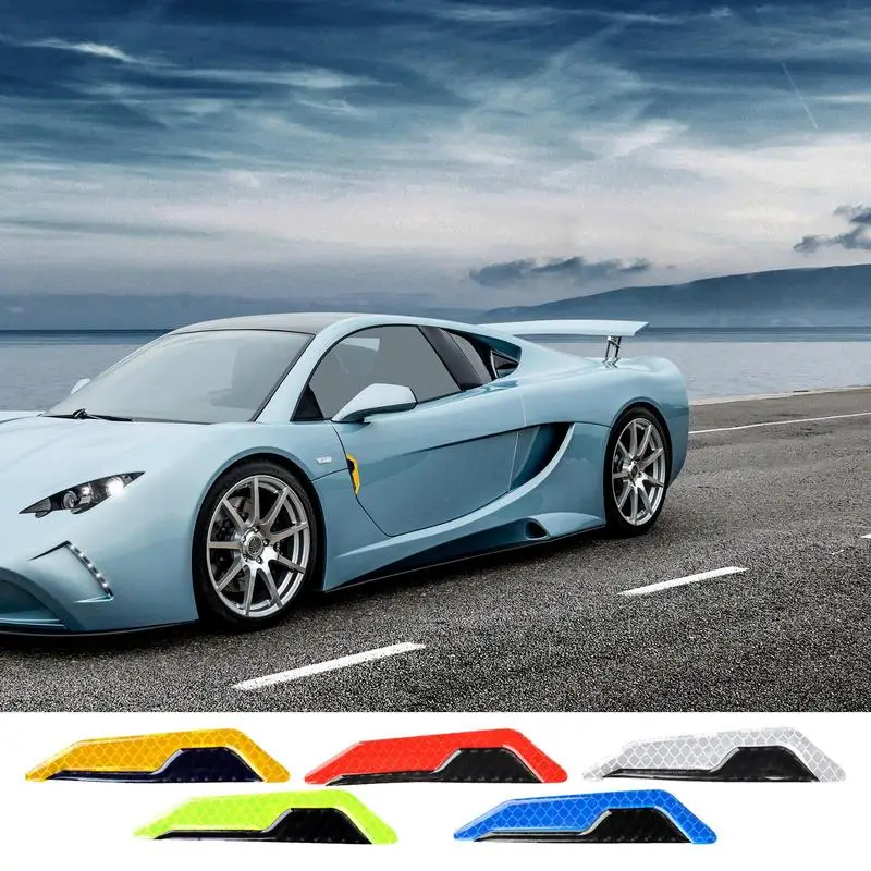 

Светоотражающие наклейки на автомобильные двери, зеркальная безопасность, отметка яркости, защита от царапин, защита от столкновений, наклейка