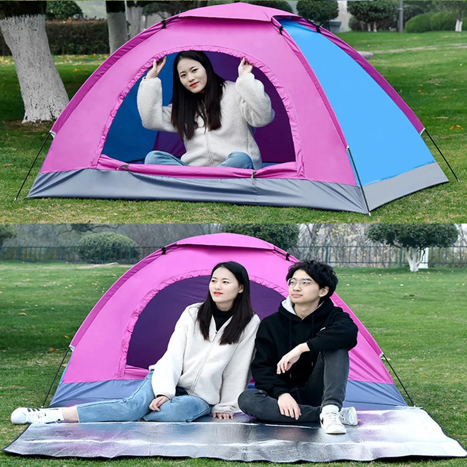 Tente de Camping en plein air 2 personnes monocouc... - Grandado