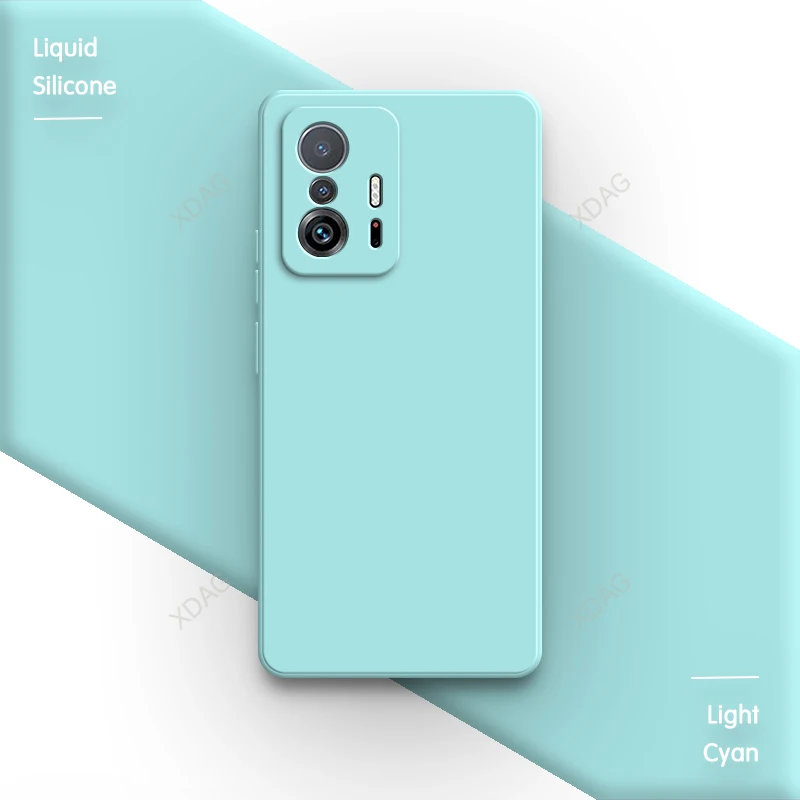 Premium Liquid Silicone Half-Wrapped Phone Cover - Soft Protective Square Shell Housing Accessories