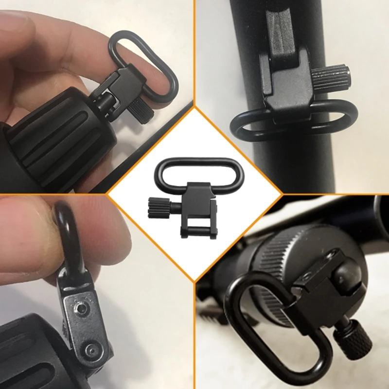 Sling Swivels Mount 2 Pcs 1/1.25/1.5inch Two-Point Sling Attachment Clips Tactical Gun Strap
