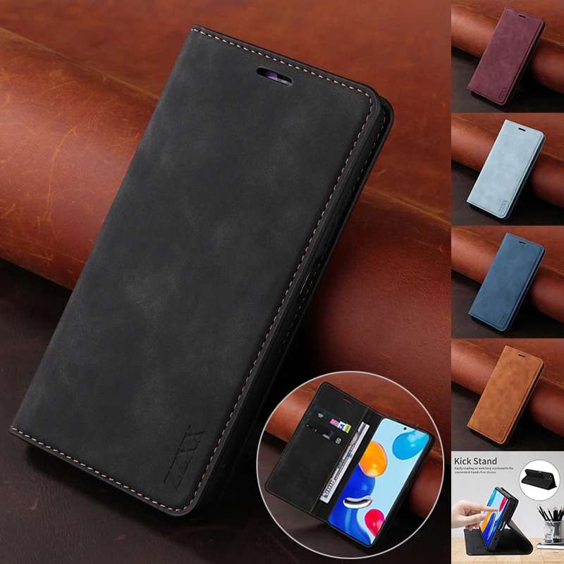 

Wallet Magnetic Flip Leather Case For Xiaomi 12T 11T Pro Redmi 12C 10C 9A 9C 9T Poco X4 Pro 5G X3 Pro M3 F3 Redmi Note 11 Pro 10