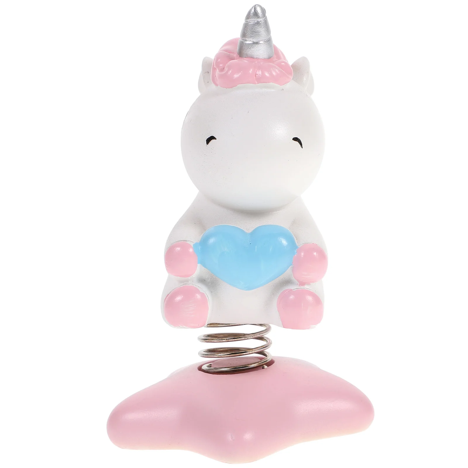

Unicorn Shaking Head Nodding Ornament Cartoon Desktop Car Dashboard Decorative Toy Auto Adornment Accessories (Pink)