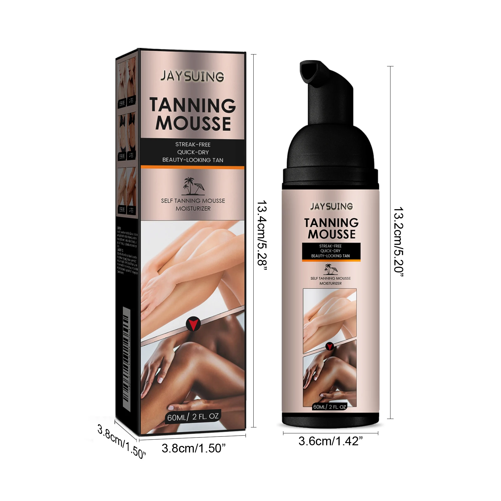Bronzer Tanning Mousse Darker Natural Sunless Bronzing Accelerator Nourish Beach Tanning Solarium Sunbathing Fake Tan Mousse