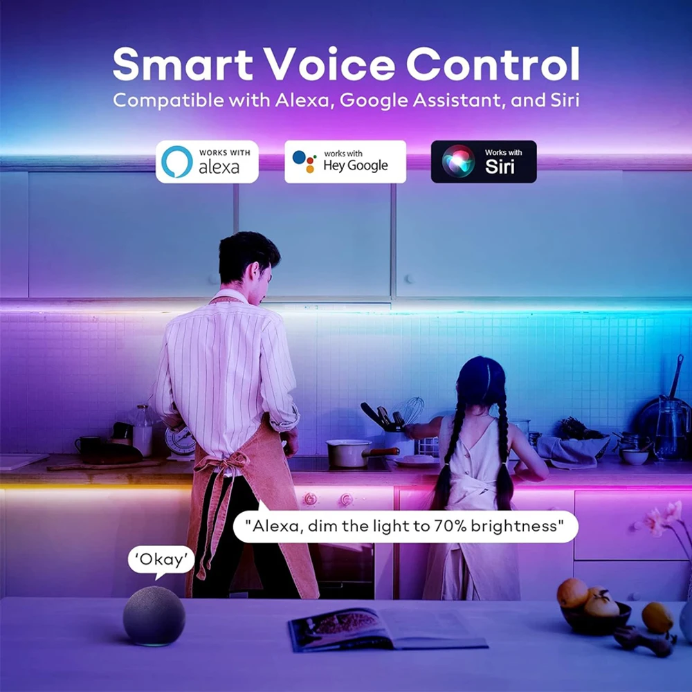 Matter WIFI RGBCCT LED Controller Homekit APP SIRI Voice Smart Control DC12V 24V Dimmer for Indoor Lighting  Apple Google Home