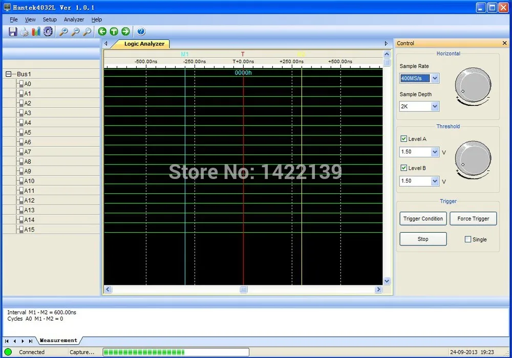 Hantek 4032L 32-Channel USB PC Logic Analyzer | 200K/400MSa/s Digital Oscilloscope TTL LVTTL CMOS Protocol Tester detail image 13