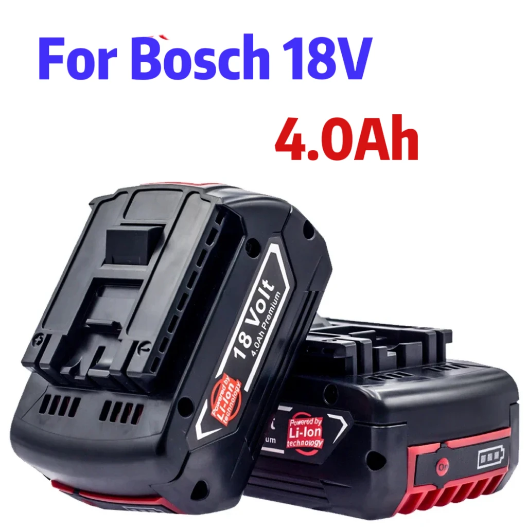 

18V For BOSCH 4.0AH Li-ion battery gba 18v battery Professional GSR GSB BAT618 BAT618G BAT609 GSR18V GBA18V BAT610