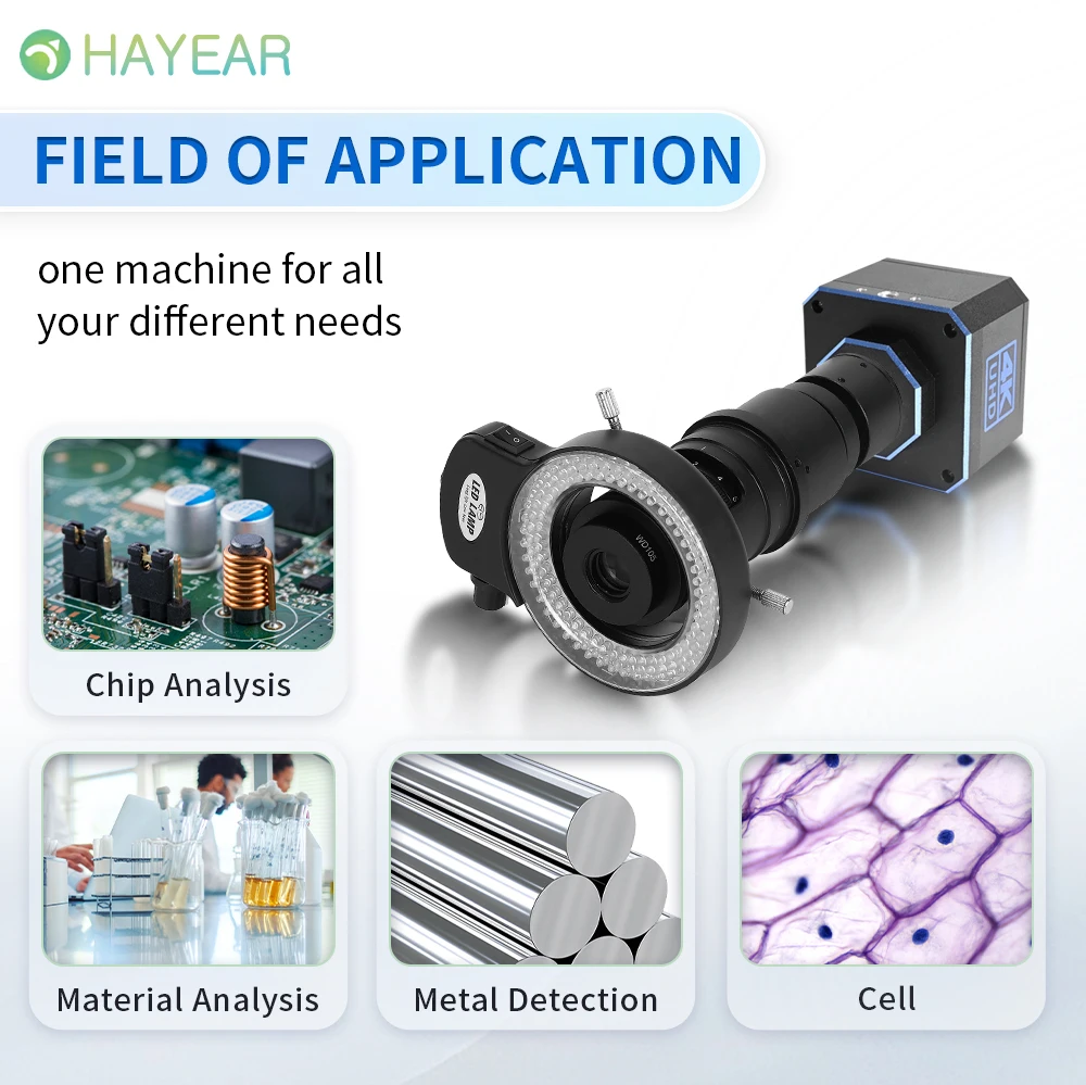 헤이어 8MP 4K 60FPS 1/1.8 인치 IMX678 산업용 C-마운트 카메라 전자제품 납땜 수리용 측정 카메라