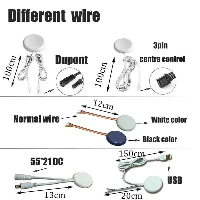 Hand-Sweep Induction Switch Partitions DC3.7-24V 3CM Wood Penetration Easy to Instal hand sweep switch