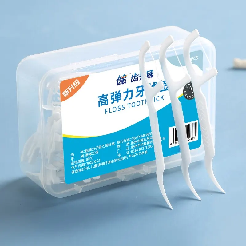 Dental Floss Stick 50/100pcs Tooth Cleaning Interdental Brush Dental Floss Pick Oral Hygiene Care 1 Bag Ultra-Fine dental floss stick dental floss sticks dental cleaning tools