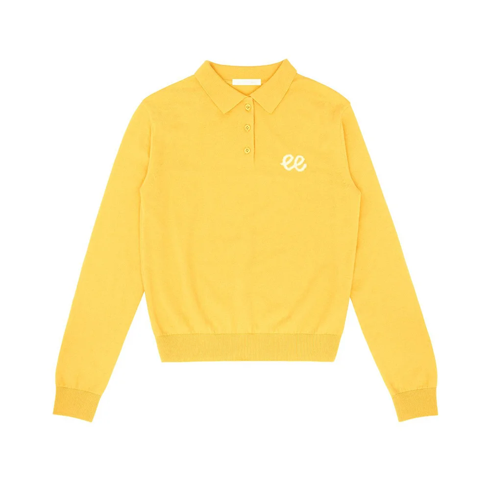 PIVVEE Fashion Design Lapel Pullover Women's Luxury Knitted Sweater Golf New Style Thick Warm Sports Brand Autumn