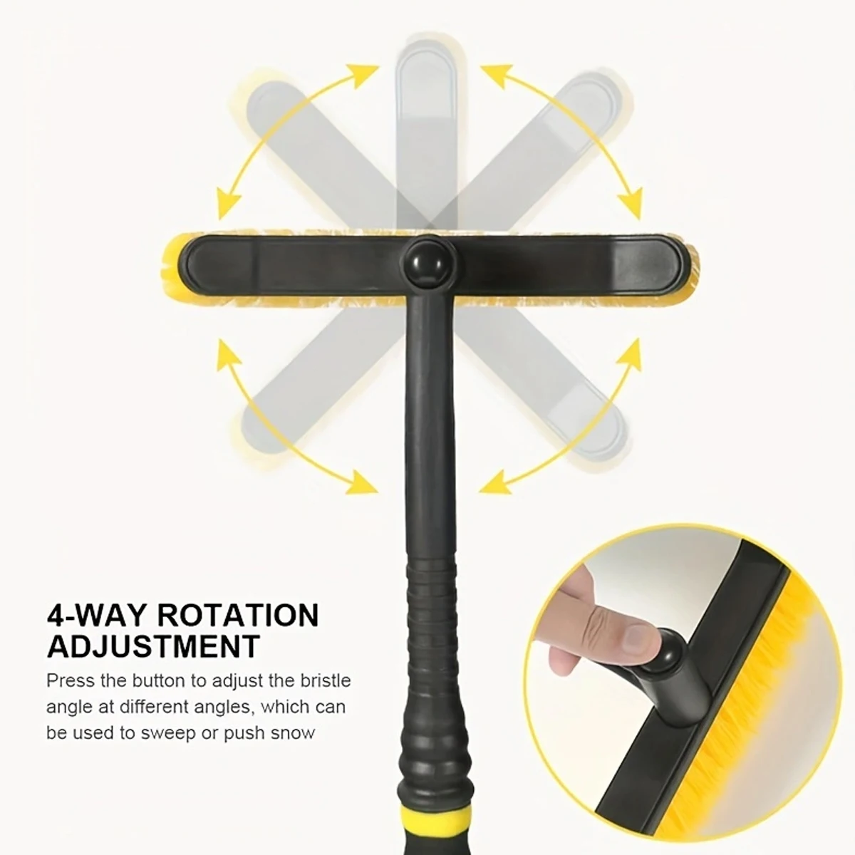 Winter Auto Cleaning Brush EVA Foam Handle Multipurpose Snow Cleaning Brush Detachable Ice Scraper Emergency Snow Remover Shovel