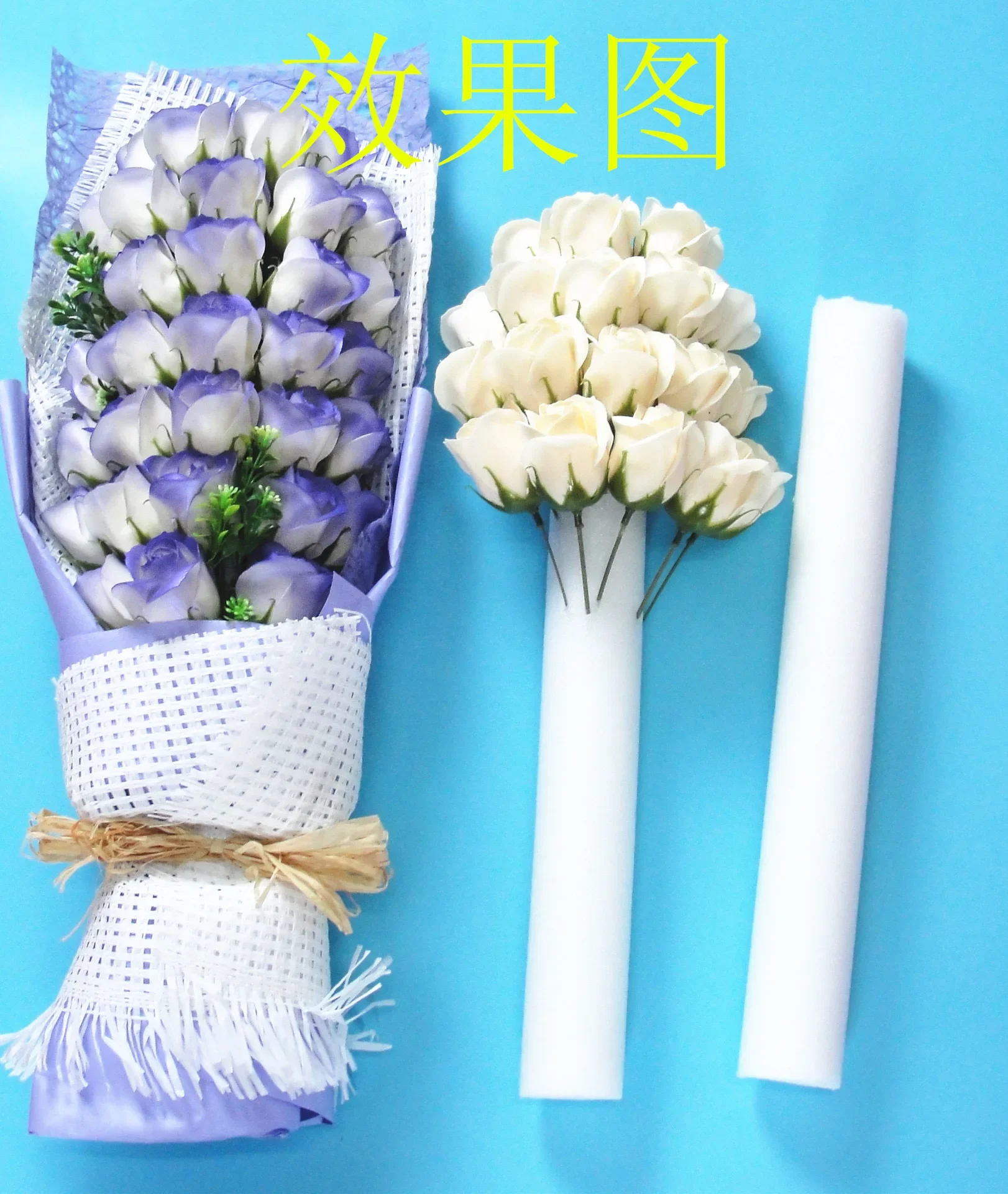 200 cm Länge, 4 cm/5 cm Durchmesser Schaumstoffstäbe für Bogen, künstliche Blumenarrangements, Schaumstoffdekoration, vielseitig einsetzbar, zufällige DIY-Größen – Detail 12