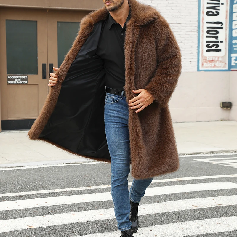 Women Faux Fur Hooded Parka Coat Stylish Solid Color Zipper Front Warm Long Sleeve Winter Jacket for Outdoor Wear