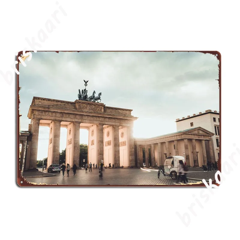 

Плакаты с изображением ворот Берлина, бренденбург, металлический плакат, постеры с изображением клувечерние, декор для клуба, бара, жестяные плакаты по индивидуальному заказу