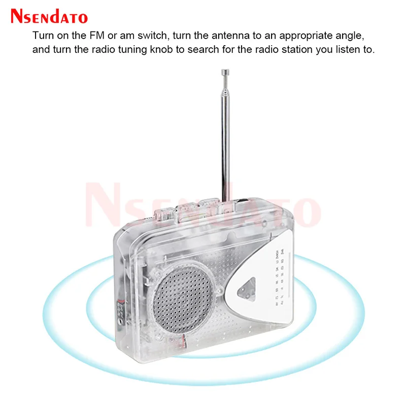 USB Radio Cassette Tape Player Hifi USB Cassette Tape to MP3 Converter into PC AM FM Radio Cassette Player Recorder With Speaker