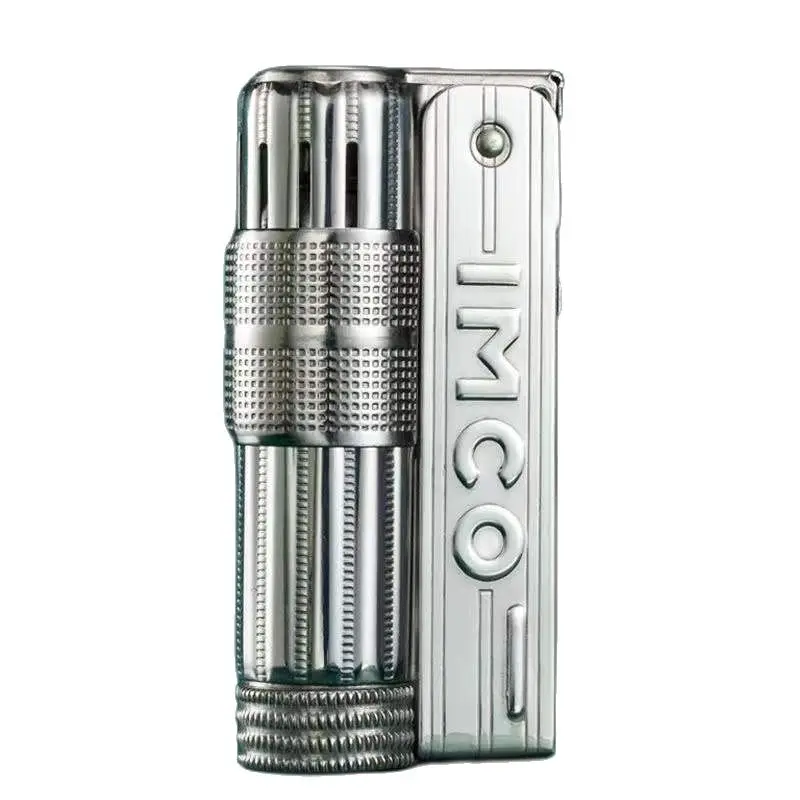 IMCO Original Stainless Steel Gasoline Lighter 6700 Metal Smoking Cigarette Lighter Triplex Gift 3