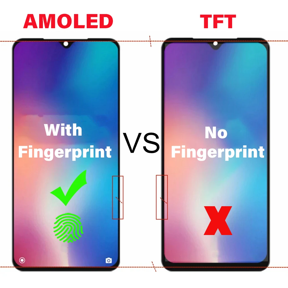 Assembly AMOLED LCD Display Screen For Realme X2 LCD Touch RMX1992 RMX1993 RMX1991 For OPPO Realme XT RMX1921 Display Digitizer
