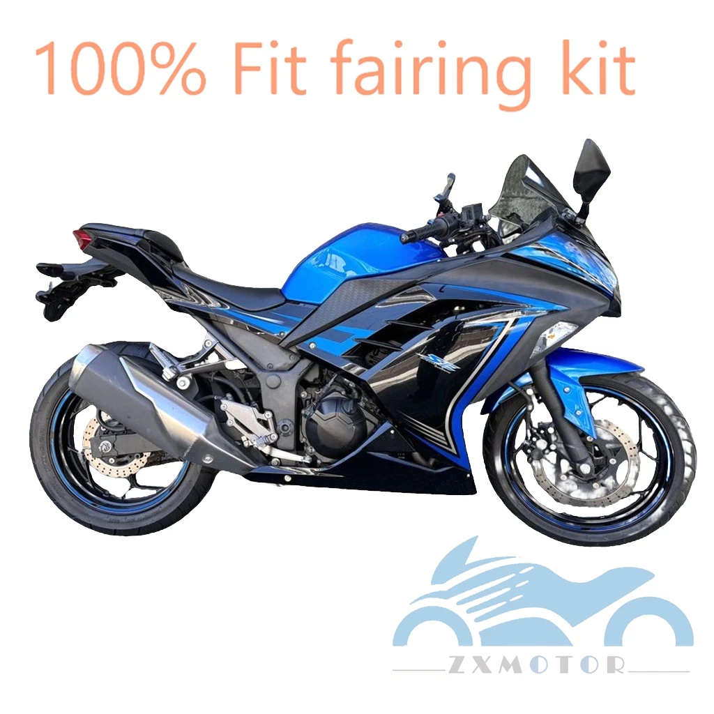 

ZXMT комплект пластиковых обтекателей кузова для Ninja300 ninja250 EX300 2013 2014 2015 2016 2017 EX250R 13-17 синий защитный чехол