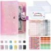 Soft Leather Binder Budget Planner Cash Envelope Binder With Budget Envelopes A6 Binder Pockets Cash Envelope Wallet Budgeting 1