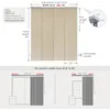 GoDear Design Adjustable Panel Track Blinds, Vertical Blinds, Patio Door Blinds,  See-Through, Jute Fabric, Yoga 1