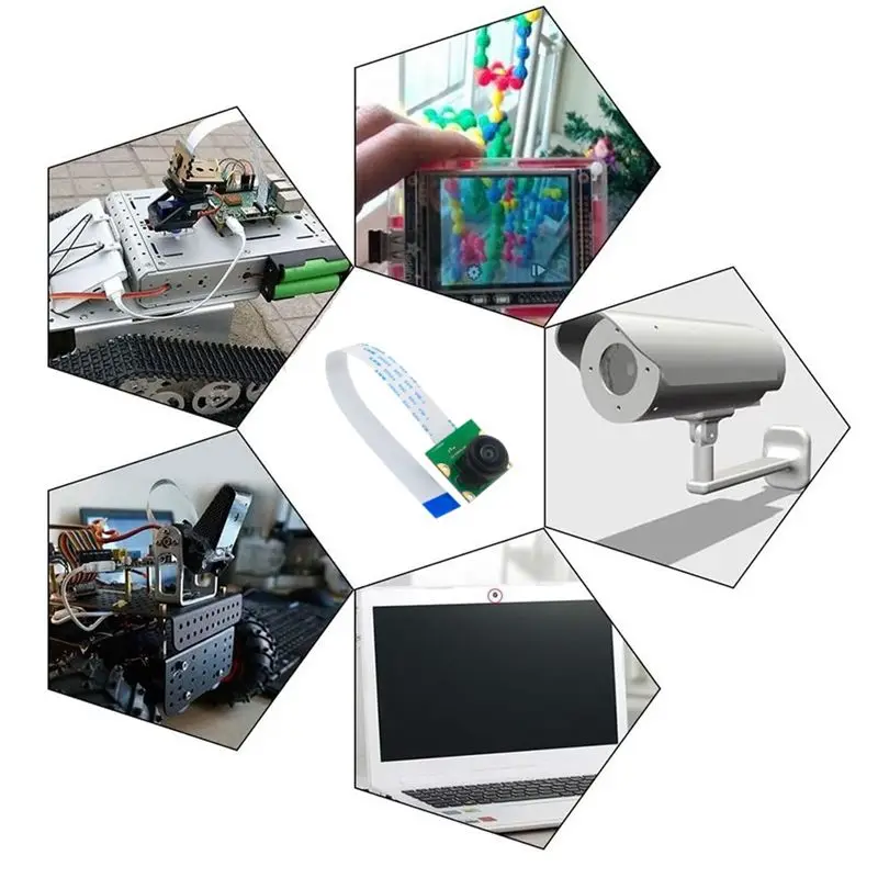A33T-8MP IMX219 미니 카메라 모듈, 라즈베리 파이 5용, MIPI-CSI 인터페이스 200 ° Pi5 플렉시블 케이블을 사용한 FOV