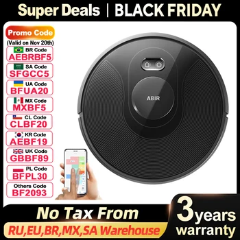 ABIR X8 Robot Vacuum Cleaner – Laser Mapping, Multi-Floor Maps & Zone Cleaning 1