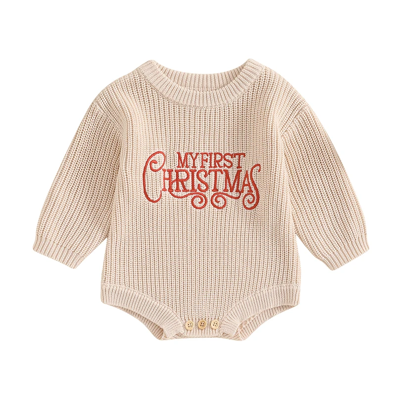 Baby Christmas Outfit Sweater Romper