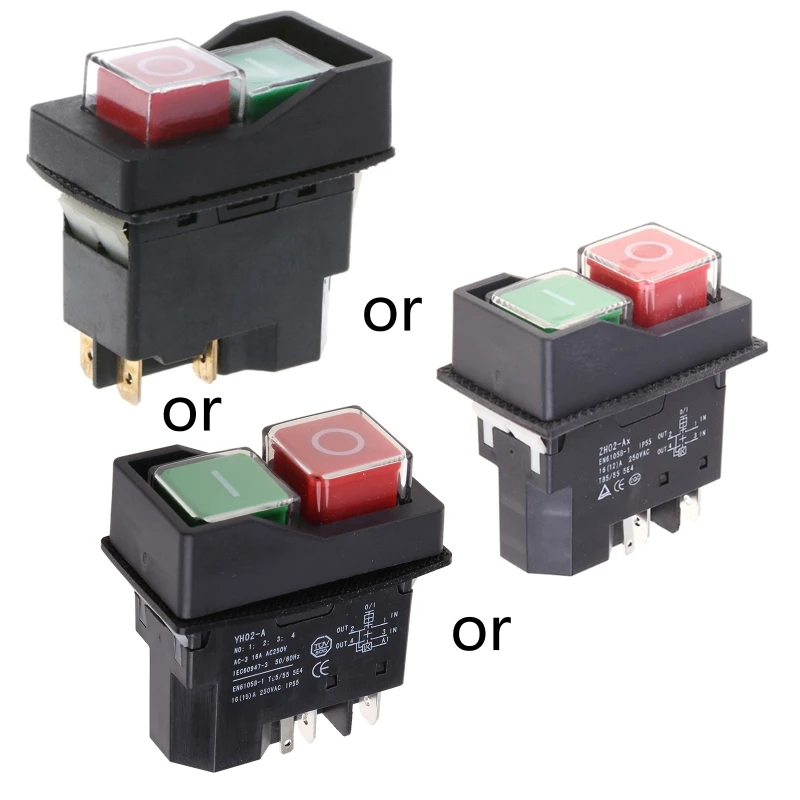 Interrupteur Magnétique étanche BIlinli KLD-28A – 220V, IP55, Bouton Poussoir Anti-déflagrant, Pour Machines