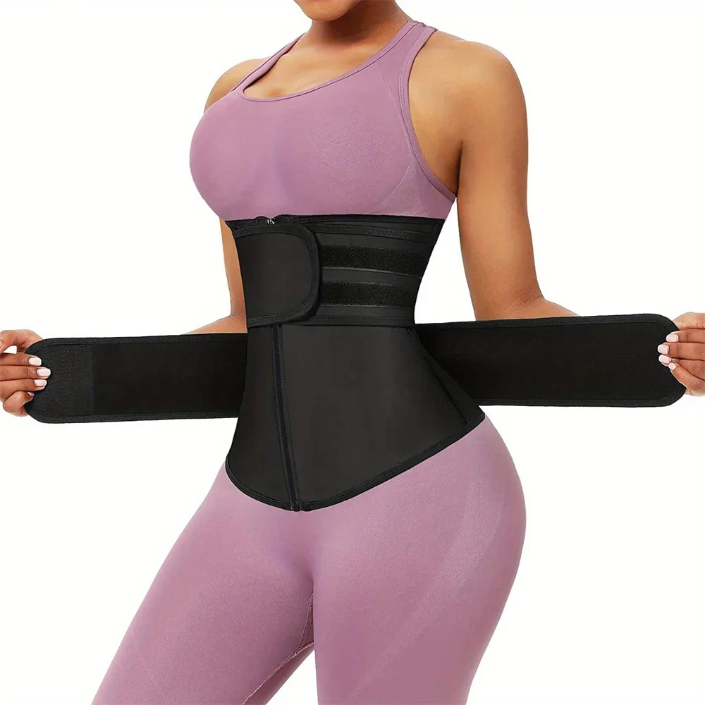 thumbnail image 2 of Tecnomed Waist Trainer For Women: Premium Waist Trimmer, Sweat Belt While Working Out, Postpartum Support Belly Band Black 2 of 9