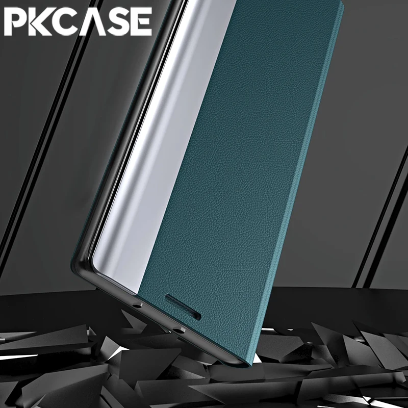 Magnetic Flip Leather Phone Case with Bracket Cover