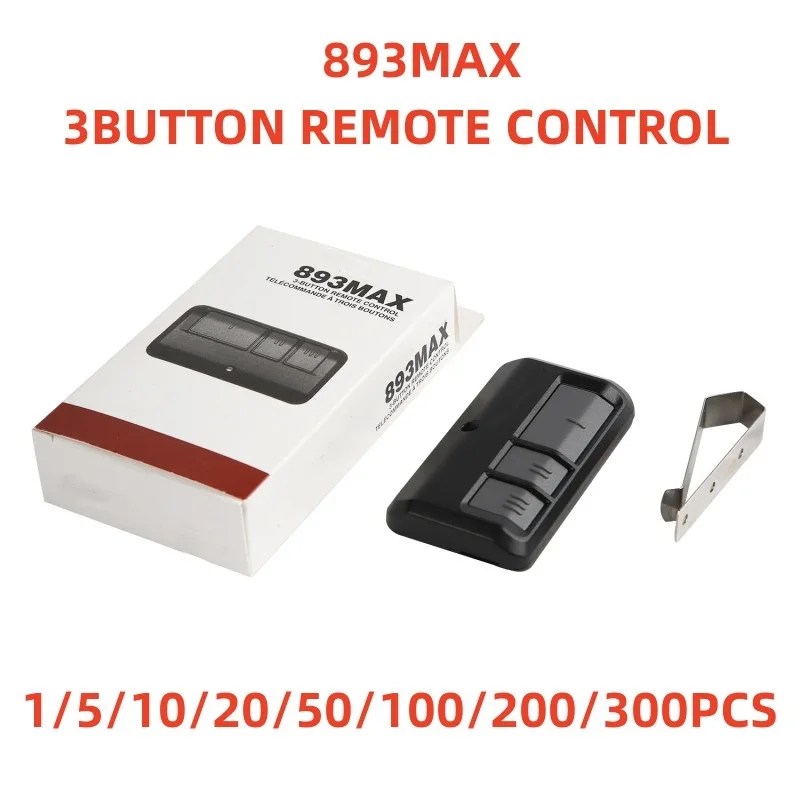 893max remote control for garage door opener compatible with 390mhz